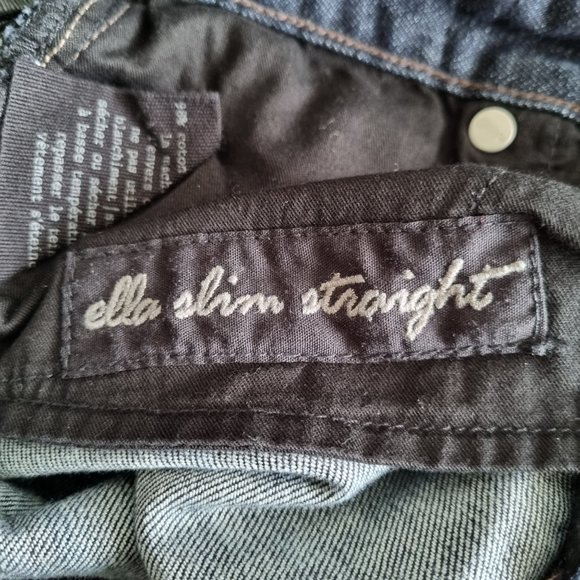 Club Monaco Ella Slim Straight Low Rise Dark Wash Denim Jeans Size 29 - Picture 4 of 7
